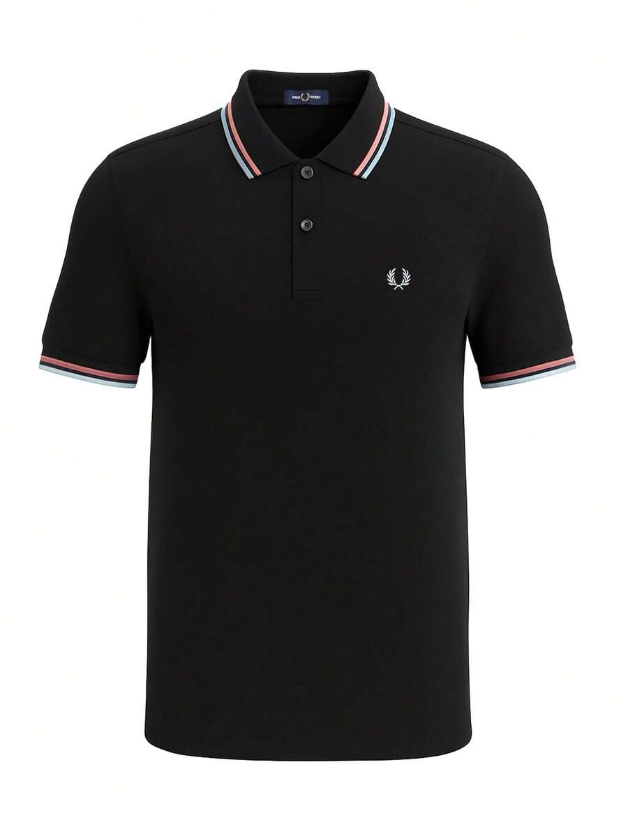 Fred Perry Men's Polo T-Shirt Black - Black - View 1