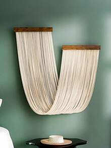 Hiasan Dinding Makrame Bohemian Ukuran Besar - Seni Dinding Bertekstur Benang Gradien Beige Tenun Tangan untuk Ruang Tamu, Kamar Tidur, Dekorasi Rumah Boho Chic - MultiWarna - View 4