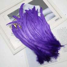 20pcs 25-45cm Wholesale Artificial Rooster Feathers Headwear Wedding Party Clothing DIY Plume Home Decoration Accessories - Multicolor - View 17