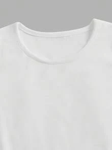 SHEIN 女童活泼趣味T恤套装，柔软亲肤，适合户外玩耍、学习、日常生活和节日活动，多场景搭配，四季皆宜。 - 黑與白 - 查看 11