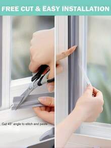 1条10米自粘塑料泡沫密封条，适用于推拉门窗，隔音防尘防水防虫，缝隙密封条，家居装修降噪冬季适用