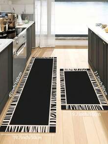 1 buah Keset Dapur Beludru Teknologi Diatom Gaya Minimalis Gelap. Karpet Dapur yang Menyerap dan Anti Kotor, Karpet Dapur Tahan Debu, Anti Selip dan Mudah Dirawat. Dapat Digunakan Sebagai Keset Dapur, Keset Ruang Makan, Keset Koridor, Keset Ruang Cuci, Dekorasi Ruangan. - MultiWarna - View 5
