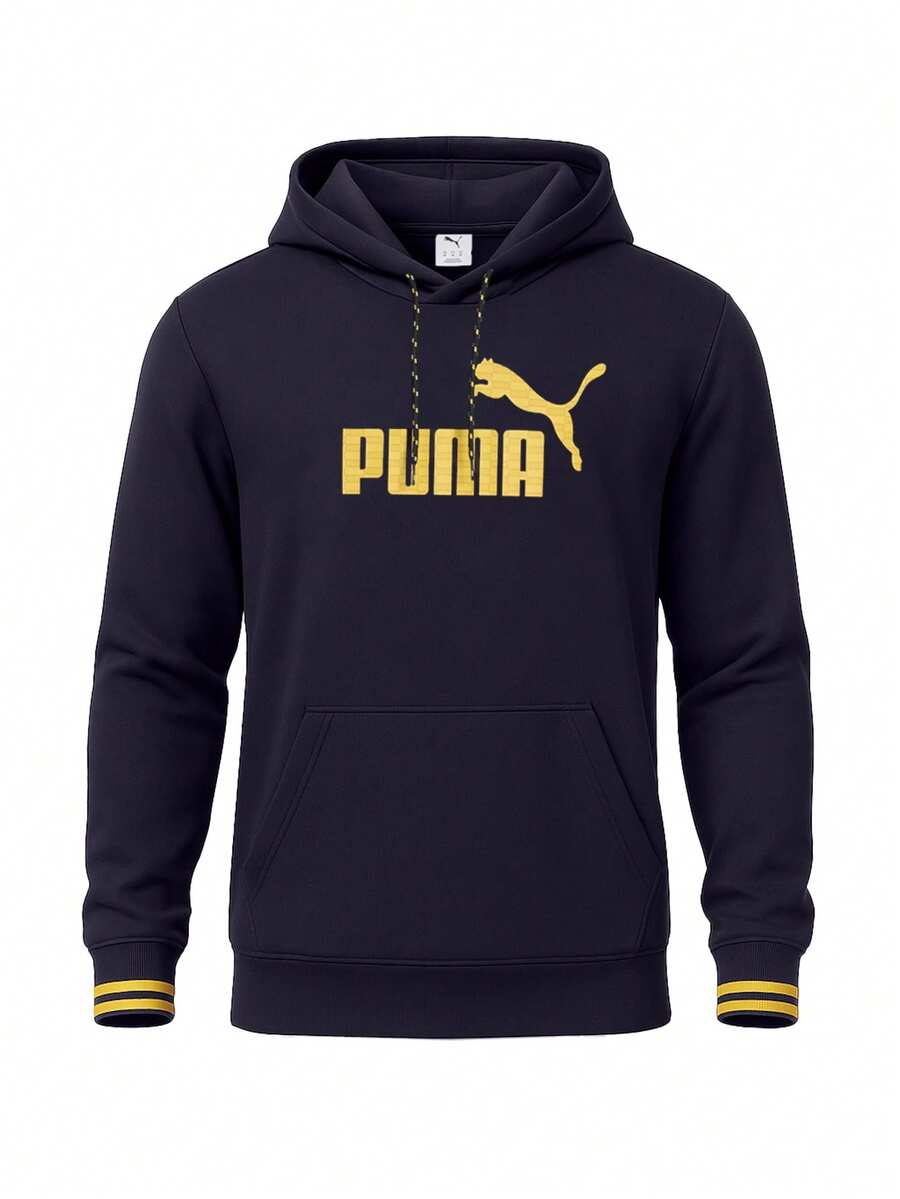 Puma United Men Hoodie Navy Blue