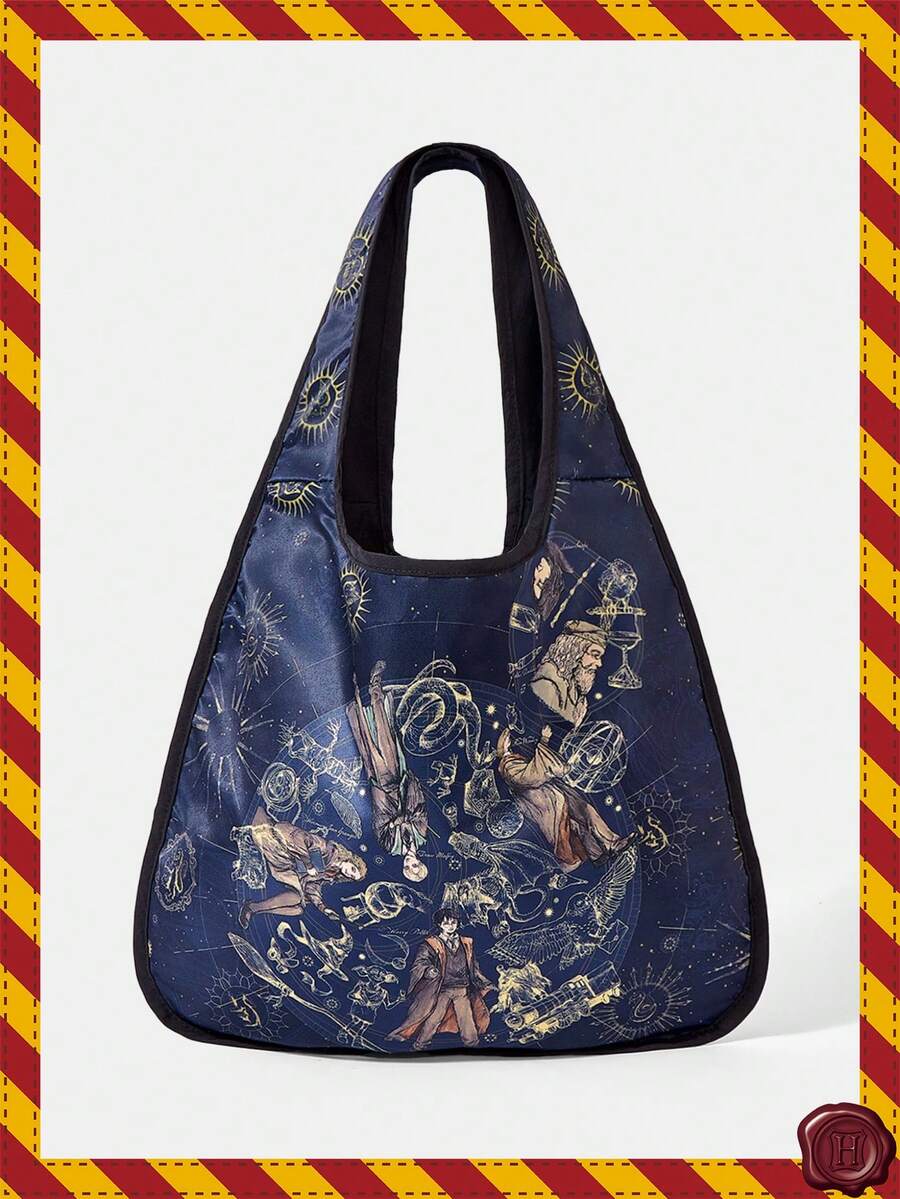 HARRY POTTER X SHEIN Women Tote Bags - ink blue - View 1