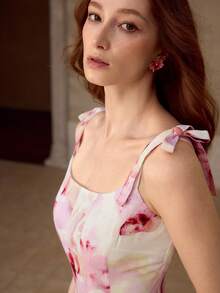 MOTF PREMIUM WOMEN'S FLORAL PRINT A-LINE DRESS - Multicolor - View 4