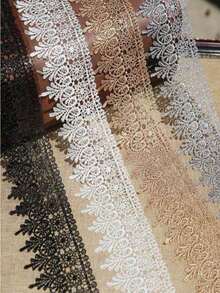 Viền ren hoa rộng 9,5cm Viền ruy băng trang trí váy cưới Quà tặng trang trí tiệc đính vải DIY thủ công may vá - Nhiều màu - Xem 8