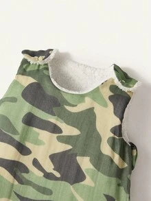 Cozy Pixies 1-Piece Camouflage Printed Baby Autumn And Winter Sleeping Bag Is Soft And Comfortable, Can Be Worn On Both Sides, Suitable For Newborns - Multicolor - View 9