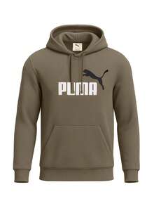 Puma Essentials Men Hoodie Green - BROWN - View 1