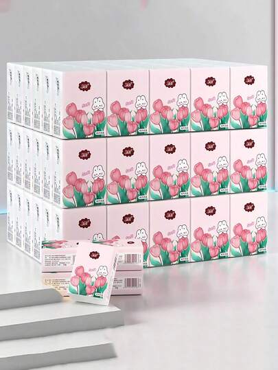 Mini tragbare Taschentuch-Papiertaschentücher zum leichten Mitnehmen - zwei verschiedene Verpackungen, zufällig