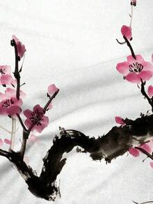 Manfinity Men's Floral Print Casual Round Neck Short Sleeve T-Shirt - White - View 4