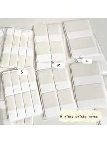 White Times Sticky Notes Double Sided Writing Memo Pads For Office School Stationery Back To School - White - View 1