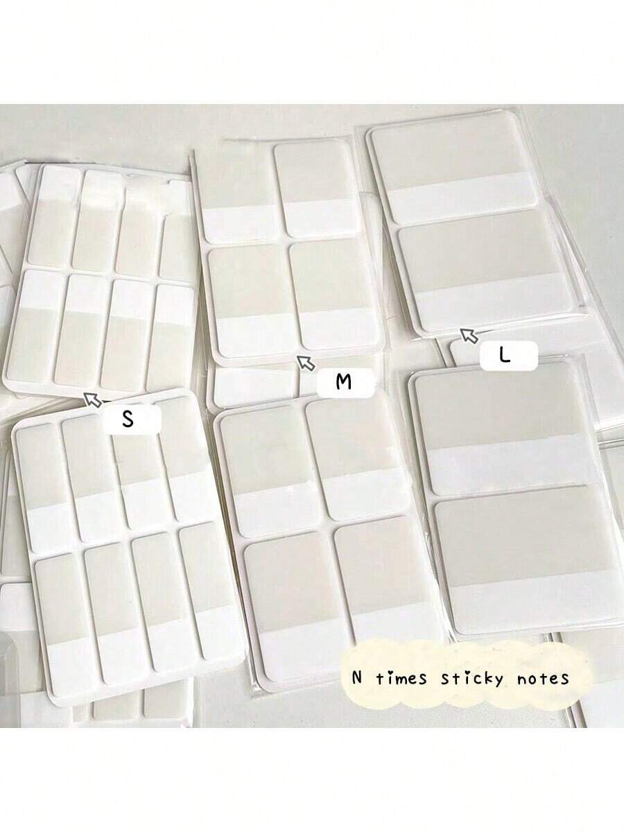 White Times Sticky Notes Double Sided Writing Memo Pads For Office School Stationery Back To School - White - View 1