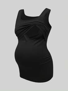 Modmama 孕妇哺乳三件装纯色圆领背心