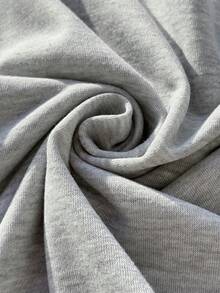 Comfortcana Plus Drawstring Waist Track Shorts - Light Grey - View 6