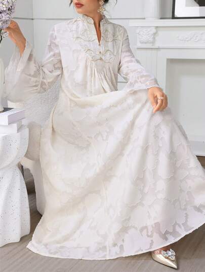 Al Najma 优雅浪漫印花连衣裙