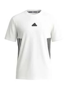 Adidas Future Icons Stripes Men's T-Shirt White - 白色 - 查看 1