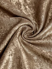 SHEIN Tall Women's Summer Woven Non-Stretch Gold Foil High Neck Halter Pleated Fitted A-Line Fashionable Casual Elegant Sexy Party Camisole - Gold - View 6