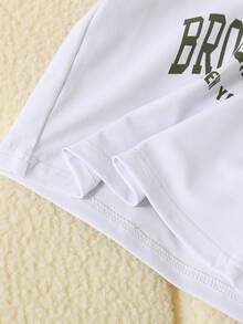 SHEIN Baby Boy Cargo Pocket Vest Set With Letter Print Short Sleeve Tee And Casual Cargo Pants, Fashion Versatile Cool, Comfortable Fabric, Suitable For Outdoor And Indoor Wear, Summer - Multicolor - View 5