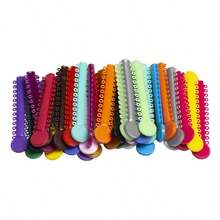 [Dụng cụ phân phối nhựa tiện lợi cho miệng + 40 vòng buộc màu] - Vật liệu nha khoa Vòng buộc miệng Súng buộc cho mục đích cá nhân và gia đình - Nhiều màu - Xem 5