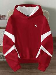 Manfinity Joysei Herren Lässig Kontrast Farbdruck Langarm Hoodie