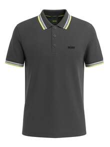 Hugo Boss Paddy Men's Polo Shirt Grey - Black - View 4