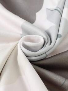 2件套女童休闲卡通兔子印花柔软舒适长袖睡衣套装 - 淺灰色 - 查看 5