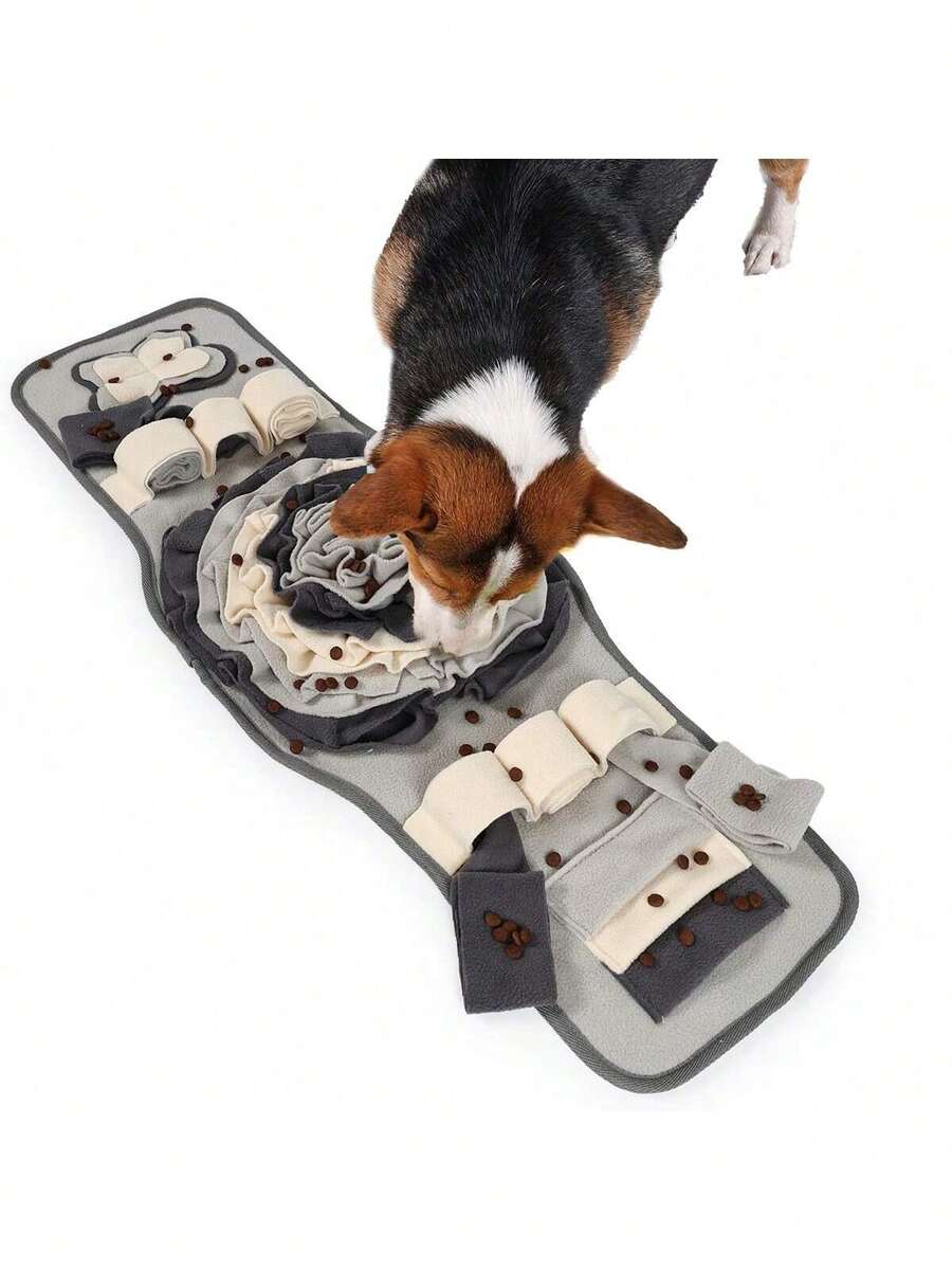 Tazón de olfateo Paraíso Perro Rompecabezas con forma de reloj: Juguete de enriquecimiento interactivo para entrenamiento de forrajeo, masticación y juego en todas las estaciones - Multicolor - Ver 1