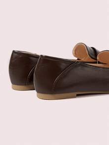 CUCCOO DOLLMOD Mocasines planos de unicolor versátiles y casuales para mujeres - Marrón - Ver 9