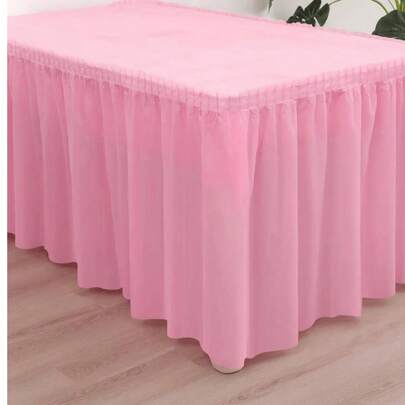 1 Juego de Mantel Rectangular y Falda de Mesa, Juego Decorativo Impermeable, Antióleo y Antimanchas de PEVA para Boda, Fiesta, Cumpleaños, Acción de Gracias, Navidad, Año Nuevo