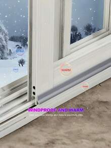 1条10米自粘塑料泡沫密封条，适用于推拉门窗，隔音防尘防水防虫，缝隙密封条，家居装修降噪冬季适用