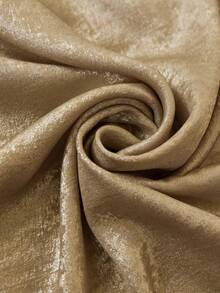 Firerie 大码女式纯色立领蝙蝠袖宽松优雅衬衫 - 金色 - 查看 8