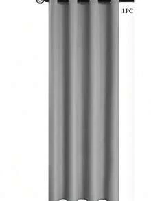 1pc Solid Color Waterproof & Blackout Window Curtain, Modern Simple Heat Insulation Curtain Suitable For Outdoor, Bedroom, Living Room Decoration Gifts Birthday Graduation