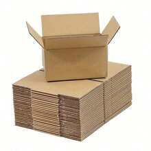 Small Item Shipping Boxes, 5.7x3.3x4.1inches, Single Wall, 32Lb/Sq Inch, Brown Corrugated Cardboard Mailer Box With Lids For Mailing Packaging, Gift Boxes For Wrapping Presents - Brown - View 7