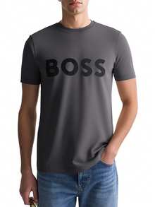 Hugo Boss Men's T-Shirt Grey - Dark Grey - View 1