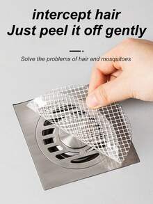 10/20/30片装一次性排水口毛发收集贴 排水口盖衬垫 水槽 浴室 淋浴 厨房 防堵塞过滤网 家居清洁用品配件 - 彩色 - 查看 2