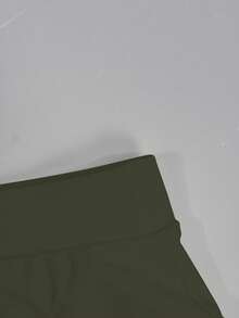 Manfinity Swimmode Men's Solid Color Beach Vacation Casual Swim Trunks