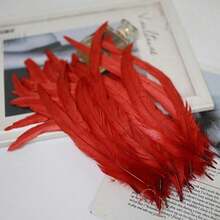 20pcs 25-45cm Wholesale Artificial Rooster Feathers Headwear Wedding Party Clothing DIY Plume Home Decoration Accessories - Multicolor - View 22
