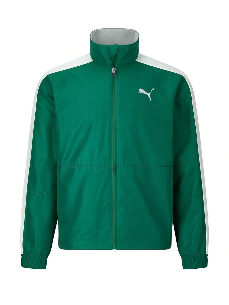 Puma Cross The Line Men's Jacket Green - Green - View 1