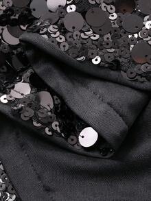 DAZY Young Girls Heavily Embellished Sequin Mermaid Tail Solid Color Skirt