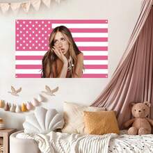 Thảm treo tường in hình cờ Tate McRae Polyester 90g dùng cho ký túc xá đại học, phòng ngủ, phòng khách, trang trí nhà cửa, thảm nghệ thuật đẹp, quà tặng lý tưởng cho ngày lễ - Nhiều màu - Xem 2