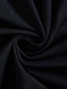 SHEIN ChillGRL 2件套少女宽松休闲拼接撞色拉链圆领T恤和阔腿裤套装，适合日常、通勤、休闲、度假、聚会、街头风、春秋季穿着。 - 黑色 - 查看 6