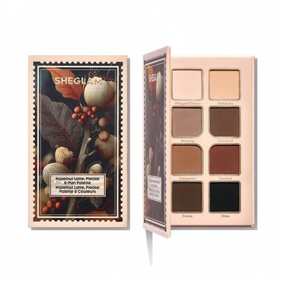 SHEGLAM Hazelnut Latte, Please 8-Pan Palette Brand Beauty Makeup Face Paint Cosmetic For Women Girls Perfect For Spring Summer Ideal For Y2K Fancy Fashion Suitable For Birthday Mother'S Day Gift Rave Party Ready Best Color