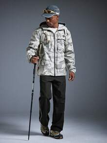 Driftmere Áo khoác gió nam có mũ, dây rút, chất liệu mềm mại, thích hợp cho hoạt động thể thao ngoài trời, với túi lớn phía trước và túi khóa kéo bên hông, phù hợp mặc hàng ngày, đa năng và được ưa chuộng từ mùa xuân đến mùa hè. - Màu nâu Mocha - Xem 10