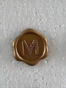 30/50 张字母蜡封贴纸，金色字母自粘蜡封贴纸，信封封口贴纸，自粘金色贴纸，适用于感恩节贺卡/礼品包装/婚礼订婚派对邀请函、生日派对、圣诞节等场合。 - 銅色 - 查看 44