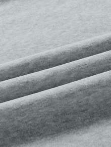 Glimmora 女式花卉印花亚麻长袖上衣和裤子两件套 - 灰色 - 查看 4