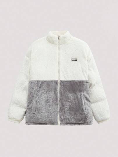 Open Phase 男士双面穿羽绒服，宽松立领，加厚保暖内衬，冬季