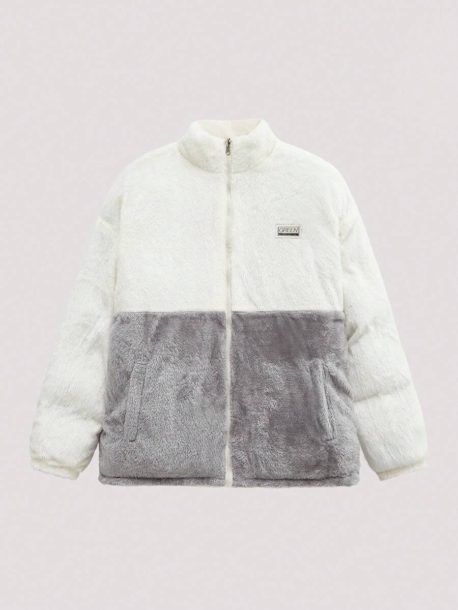 Open Phase 男士双面穿羽绒服，宽松立领，加厚保暖内衬，冬季