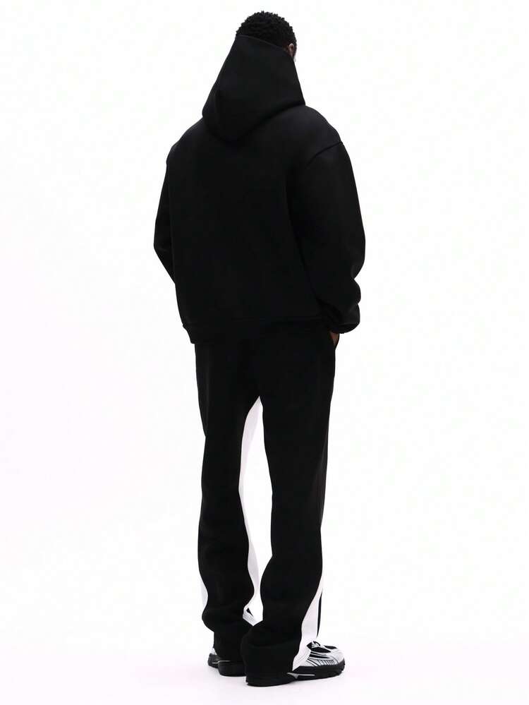 Hoodie And Flare Sweatpants Set