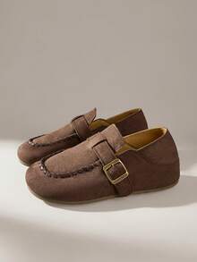 Solecia Women's Casual Versatile Commute Buckle Flats - Coffee Brown - View 2