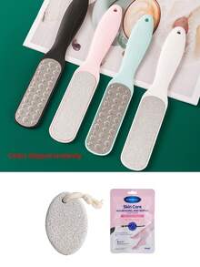 1/2/4 piezas Cepillo/Lija de doble cara grande para pies/Mascotas para eliminar la piel muerta y callosidades, Cepillo/Lija para lavar los pies - Multicolor - Ver 7